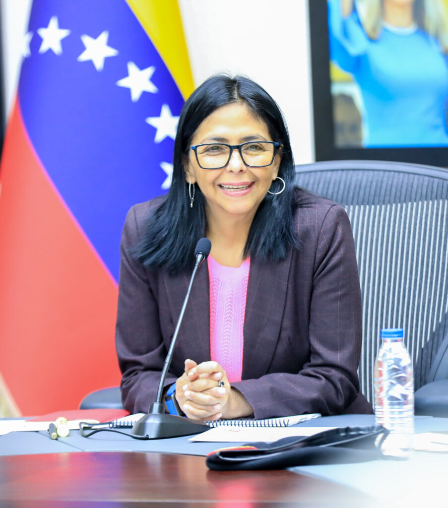 Delcy Rodríguez, presidente interina da Venezuela