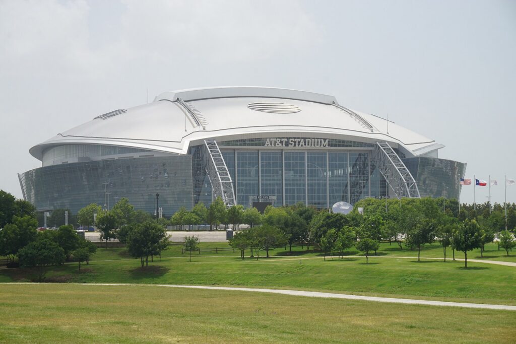Estádio do Dallas Cowboys, time da NFL avaliado em US$ 17 bilhões