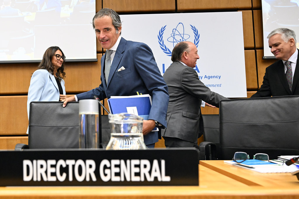 Rafael Grossi, candidato a secretário-geral da ONU, durante reunião da AIEA