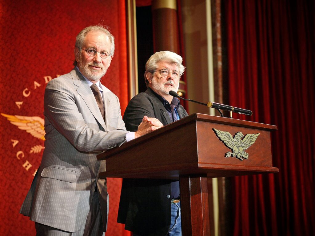 Steven Spielberg e George Lucas em Los Angeles